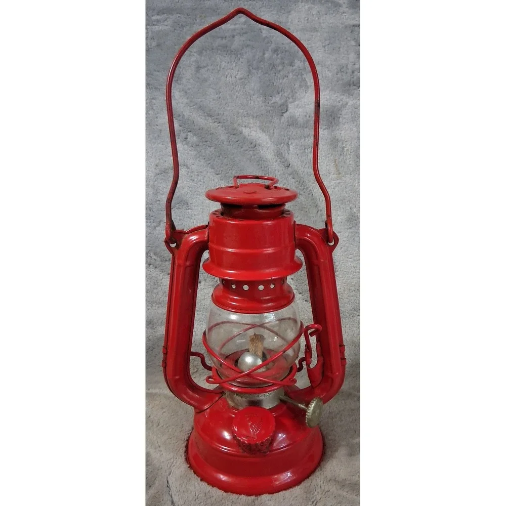 Vintage Winged Wheel No 350 Red Kerosene Lantern Japan Unused‎ Skater Mini Lamp